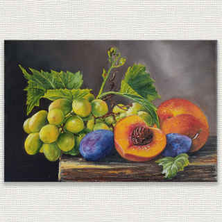 Виноград, сливы, персики