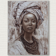 Портрет девушки. Африканские мотивы
